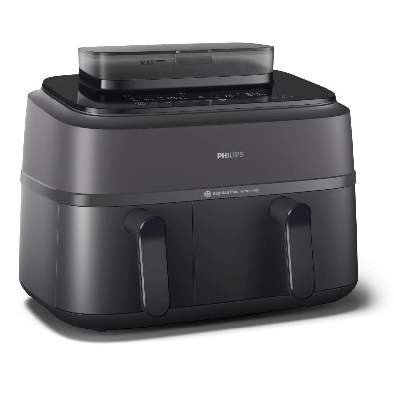Philips Steam Airfryer NA550/00: Doppelkorb mit Dampfgarfunktion