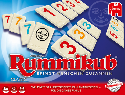 Rummikub Original Classic: tile game with number tiles for 2 to 4 players